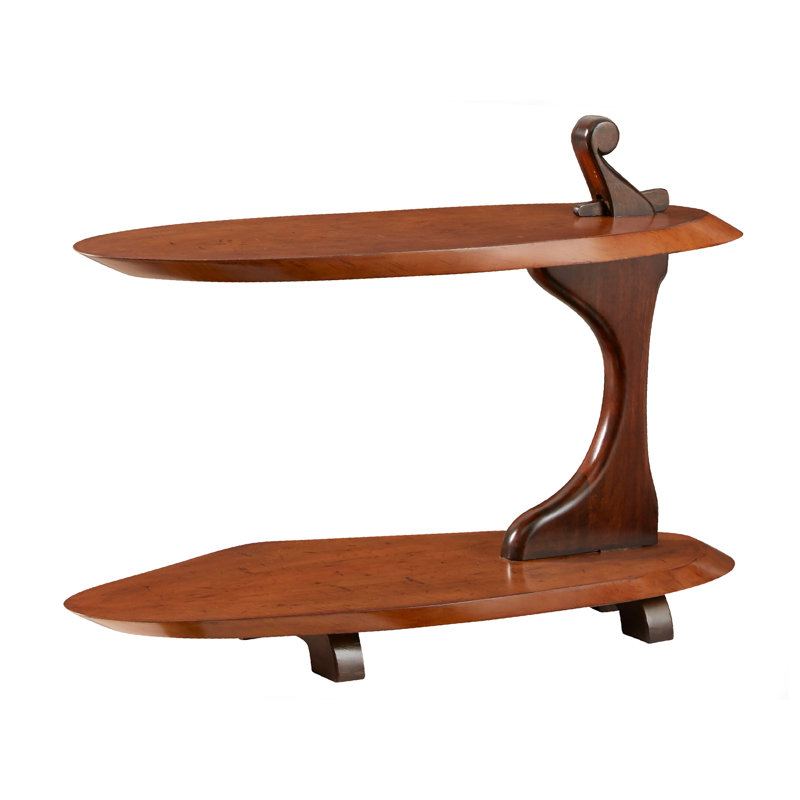 Modern History Home Modern History Solid Wood Floor Shelf End Table